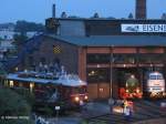 ORT, Dampfspeicherlok und V240 001 im Eisenbahnmuseum DD-Altstadt;  Museums-Sommernacht-Dresden, 08.07.2006
