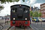 Historische Eisenbahn Frankfurt am Main V36 406 mit einen Sonderzug auf der Hafenbahn am 12.05.18.