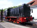 Eine Diesellok der DR-Baureihe V36 im Eisenbahmuseum Bochum-Dalhausen am 19.