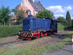 236 299 (Bj. 1942) der Eisenbahnfreunde Wetterau aus Bad Nauheim beim Umsetzen in Münzenberg. Sonntag, 06.08.2017