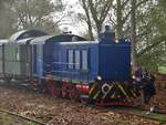 Eisenbahnfreunde Wetterau Lok2 V36 (98 80 0236 299-0 D-EBEFW) am 15.10.17 in Münzenberg 