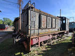 Die 1950 bei MaK gebaute Diesellokomotive V36 411 war Mitte September 2019 im Eisenbahnmuseum Darmstadt-Kranichstein abgestellt. 