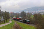 Fotoveranstaltung der DFS: Mit einem Güterzug verlässt V36 235 Ebermannstadt nach Behringersmühle am 21.11.2020.
