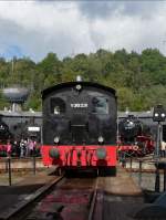 Frontalportait der V36 231 auf der Drehscheibe im Eisenbahnmuseum Bochum Dahlhausen am 18.9.2010.
