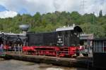 Weiter dreht sich die V36 231 auf der Drehscheibe im Eisenbahnmuseum Bochum Dahlhausen am 18.9.2010.