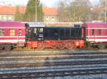 V 36 412 war am 15.01.07 mit 4 Mller Touristikwagen zum Abdrehen der Radstze im RBH Werk Gladbeck