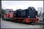 V 36204 als Gastlok bei der Fahrzeugschau der Bentheimer Eisenbahn in Nordhorn am 21.5.1995.