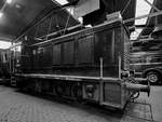 Die Diesellokomotive V 36 231 stand Mitte September 2018 im Ringlokschuppen des Bochumer Eisenbahnmuseums.