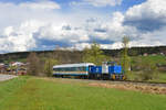 270 010 mit einem Alex Wagen am 27.04.2015 bei Teisnach.