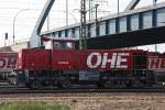 OHE 150002 am 26.4.11 beim rangieren im Gbf Alte Sderelb.