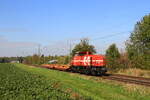 Deutschland  Lok 272 014 von Rheincargo zieht einem leerem G�terwagen, in Kaarst Broicherseite  6/10/2026