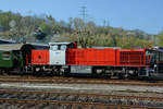 Die MaK G 1206  RuhrpottSprinter  Mitte April 2018 im Eisenbahnmuseum Bochum.