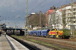 TKSE 872 mit Leerzug nach Dornap-Hahnenfurth. // Düsseldorf; Abzweig Rethel // 21. Februar 2014