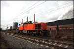 RBH 834 (G1206) vom Leasingunternehmen MRCE ist bei der Kokerei Prosper in Richtung Oberhausen unterwegs.