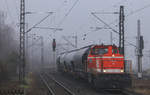 Am 09.01.2021 zog WLE 71/276 001 den Niag Sodazug nach Rheinkamp durch Duisburg-Wedau.