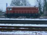 Am 14.02.2012 stand V75 018(107 018)im Bahnhof Stendal abgestellt. 