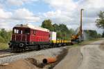 V75 018 Renningen 19.09.2012. Bauzugeinsatz zw. Renningen und Magstadt(S60).