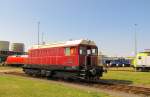 Deutsche Railsystems 107 018-4 (98 80 3107 018-4 D-RPRS) beim Tag der offenen Tr, am 01.09.2012 in Leuna.