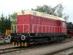 14. Leipziger Eisenbahntage am 25.10.2014: zu Gast 107 018 der RAILSYSTEMS RP GmbH Gotha - Baujahr 1962.