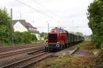 V 65001 ist hier am 21.6.2013 mit einem Sonderzug der Osnabrcker Dampflokfreunde  von Osnabrck nach Detmold unterwegs.