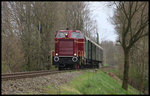 V 65001 des ODF kehrte am 15.04.2016 um 17.09 Uhr mit einem Sonderzug aus dem Stahlwerk in Georgsmarienhütte zurück.