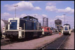 BDEF Besuch des BW Mannheim Rbf am 25.5.1990: 290188 und dahinter eine Köf II
