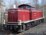 Die Diesellokomotive 290 008-2 RailsystemsRP im Februar 2017 in Hattingen.