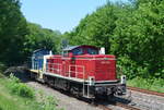 290 371-4 der DB Cargo bei den 26. Schwarzenberger Eisenbahntagen , Eisenbahnmuseum Schwarzenberg (Erzgebirge) 13.05.2018