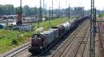 Ein 290 rangiert im Rangierbahnhof Leipzig Engelsdorf. Aufgenommen am 5.7.2017 15:35