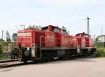 294 820 und 290 567 abgestellt am 29.05.2011 in Zwickau(Sachs.)