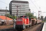 290 637 als Bremslok am Zugschluss eines Schadzuges am 16.7.13 in Düsseldorf-Rath.