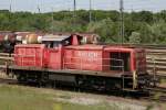 290 677-4 hat am 07.06.2014 Dienst am Ablaufberg des Rangierbahnhofs München Nord