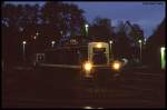 290062 am 9.10.1992 zu nächtlicher Stunde auf der Drehscheibe des BW Bebra.