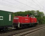Die 291 037 von Railsystems als Schubleistung am Containerzug nach Hof. Aufgenommen in Liebau am 23.05.2015