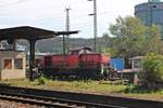 Lokportrait von 294 651-5 am 12.04.2017, als sie im Bahnhof von Völklingen rangierte.