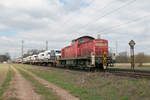 294 873 führte am 29.03.19 einen VW/Audi Autozug bei Bischofsheim.