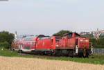 294 843-8 und 146 213-4 (kalt) mit dem Lr 79987(Freiburg(Brsg)Hbf-Konstanz) bei Lauchringen 8.7.19