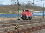 Railion 294 818-0 als Tfzf nach Bebra, am 11.04.2022 in Gerstungen.