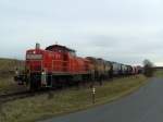 294 898 kurz vor der berquerung des B bei Burgstall auf dem Weg nach Amberg. (05.02.2008, Strecke Amberg-Schnaittenbach)