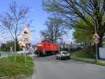 294 580 am 05.05.2008 bei der Ausfahrt aus dem Bahnhof Hirschau. (Strecke Amberg-Schnaittenbach)