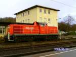 294 814-9 wartet am 16.3.2008 in Bad Friedrichshall-Jagstfeld auf ihren nchsten Einstze. 