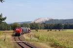 294 816 mit Gterzug am 31.08.2009 bei Hirschau (Strecke Amberg-Schnaittenbach)