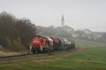 294 650 mit der bergabe von Hirschau nach Amberg am 06.11.2009 bei Gebenbach.