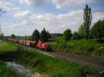 294 820 fuhr am 13.05.11 durch Obermylau Richtung Reichenbah/V. oberer Bahnhof.