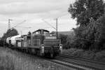 Schwarzweibild der 294 951 in Limmer 14.07.2011.