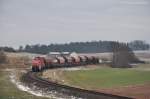 294 685 mit Gterzug am 27.01.2012 bei Burgstall. (Strecke Amberg-Schnaittenbach)