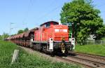 294 801-6 bei Km 21 auf der KBS 485 bei bach - Palenberg, am 25.05.12 nach Aachen