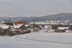 294 760 mit EK56937 am 07.12.2012 bei Godlricht (Strecke Amberg-Schnaittenbach)