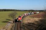 294 816 mit der Übergabe von Hirschau nach Amberg am 24.02.2014 bei Hirschau.