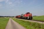 294 772-9 mit einem kurzen Güterzug in Sontheim (Schwab) am 24.07.14